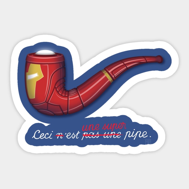 Iron super pipe Sticker by BITICOL